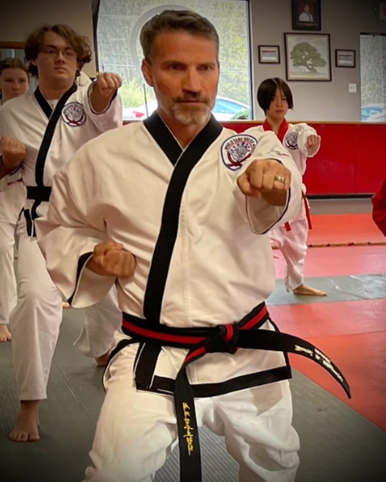 Young student training during a Teen's Martial Arts class at East Coast Karate